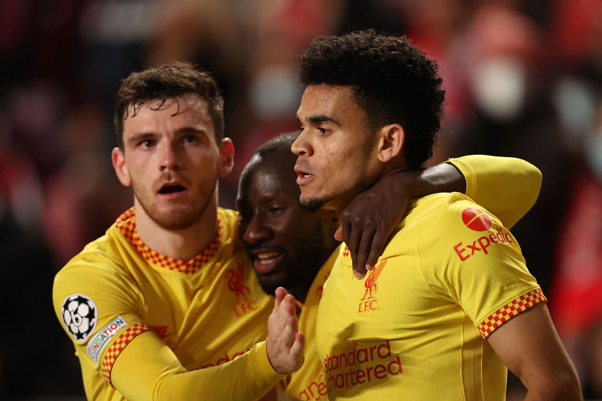 Luis Diaz (right) and Naby Keita (centre) may come back in to the side against Benfica
